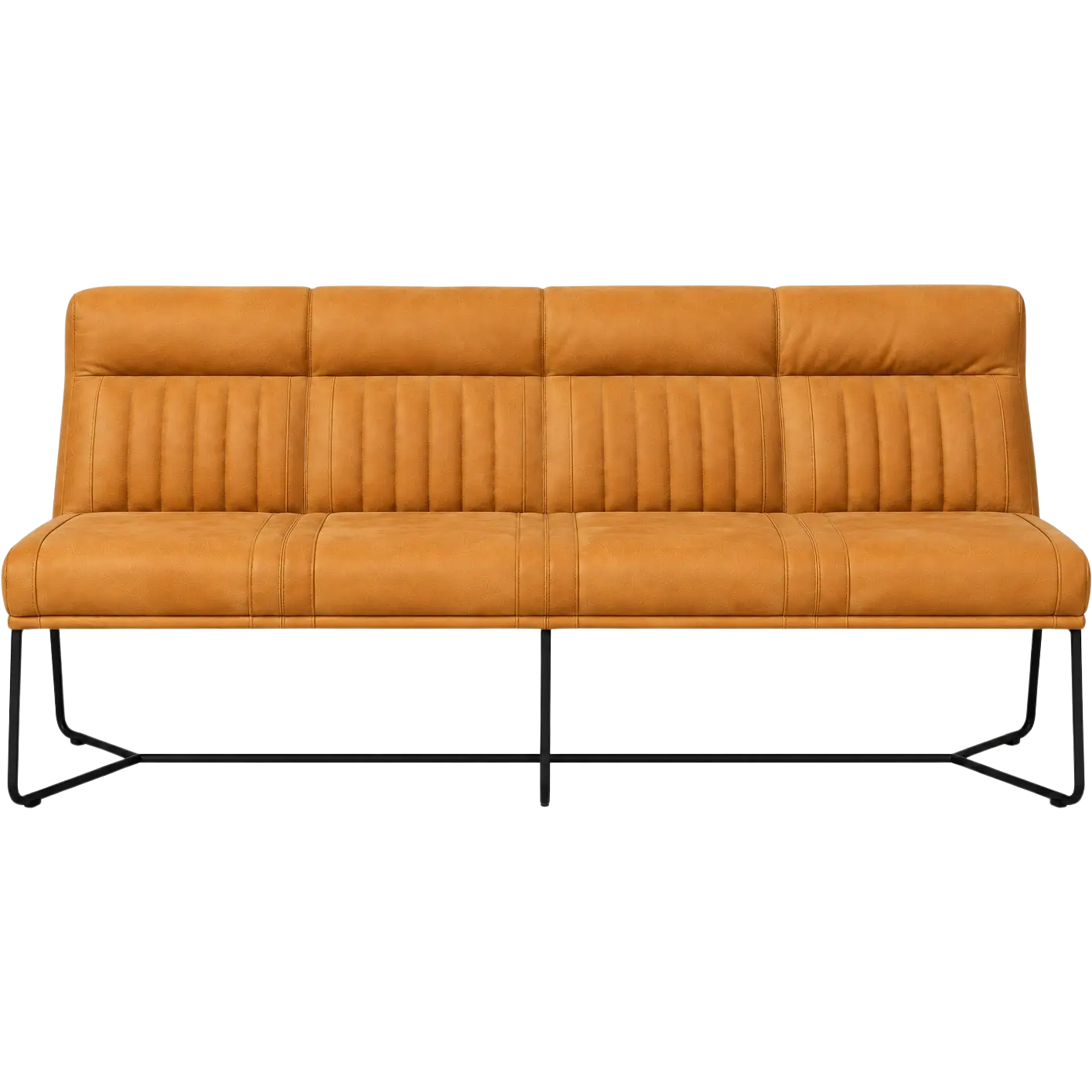 afbeelding van Leren eetkamerbank Cuddle (160 cm)